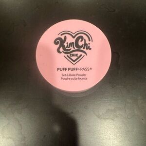 Pink Makeup Setting Powder Compact